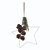 ENFEITE PENDULO NATALINO ESTRELA COM PINHAS 46CM - Imagem 1