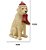 ESCULTURA CACHORRO CREME DECOR NATALINO C BOTA E GORRO 15CM - Imagem 2