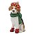 ESCULTURA CACHORRO DECOR COM CACHECOL GORRO E SAPATO 15CM - Imagem 1