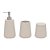KIT EM CIMENTO PARA BANHEIRO 3 PCS CINZA MART DECORATIVO - Imagem 1