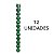 CJ 12 BOLAS MISTAS NATALINAS COM TUBO VERDE 5CM FLORARTE - Imagem 4