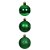 CJ 12 BOLAS MISTAS NATALINAS COM TUBO VERDE 5CM FLORARTE - Imagem 5