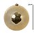 BOLA METALICA NO TUBO COM 1 UNIDADE DOURADO 20CM FLORARTE - Imagem 3