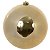 BOLA METALICA NO TUBO COM 1 UNIDADE DOURADO 20CM FLORARTE - Imagem 1
