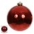 BOLA METALICA NO TUBO COM 1 UNIDADE VERMELHO 20CM FLORARTE - Imagem 4