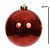 BOLA METALICA NO TUBO COM 1 UNIDADE VERMELHO 20CM FLORARTE - Imagem 3