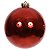 BOLA METALICA NO TUBO COM 1 UNIDADE VERMELHO 20CM FLORARTE - Imagem 1
