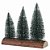 MINI ARVORE NATAL FLOCKED X3 VERDE E BRANCO 17,8CM FLORARTE - Imagem 1