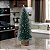 MINI ARVORE NATAL X42 VERDE E BRANCO COM FLOCOS C/LED 25,5CM - Imagem 2