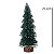 MINI ARVORE NATAL X42 VERDE E BRANCO COM FLOCOS C/LED 25,5CM - Imagem 3