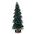 MINI ARVORE NATAL X42 VERDE E BRANCO COM FLOCOS C/LED 25,5CM - Imagem 1