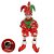 BONECO NATALINO PIERROT COM MUSICA VERMELHO E VERDE 42,5CM - Imagem 2