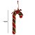 ENFEITE DE NATAL BENGALA VERMELHO E VERDE 17X7,5CM FLORARTE - Imagem 3