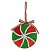 ENFEITE NATAL BOMBOM VERDE E VERMELHO 14CM FLORARTE - Imagem 1