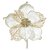 FLOR NATALINA MAGNOLIA CHAMPANHE 24CM FLORARTE - Imagem 1