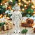 BONECO NATALINO PIERROT CHAMPANHE 35CM FLORARTE - Imagem 2
