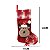 BOTA MEIA NATAL RENA COM GORRO E CACHECOL VERM XADREZ 43CM - Imagem 2