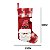 BOTA MEIA NATALINA PAPAI NOEL XADREZ VERMELHO E BRANCO 42CM - Imagem 2