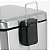 LIXEIRA RETANGULAR 20L INOX VONDER - Imagem 7
