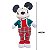 MICKEY NATAL EM PE C/CALCA XADREZ E CASACO VERDE DISNEY 60CM - Imagem 3