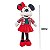 MINNIE NATAL EM PE C/CASACO XADREZ E LACO VRM DISNEY 60CM - Imagem 3