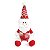 PAPAI NOEL SENTADO COM GORRO E PERNA LONGA VERMELHA 45CM - Imagem 1