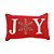 ALMOFADA NATALINA DECOR JOY VRM/BCO 50X30CM () C/1 UN - Imagem 1