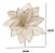 FLOR NATALI NA DECORATIVA POINSETIA COM GLITTER NUDE 20CM - Imagem 2