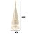 VELA NATALINA ELETRONICA PINHEIRO DOURADO BATERIA 35CM - Imagem 2