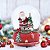 GLOBO DE AGUA NATALINO PAPAI NOEL COM ARVORE E CRIANCA 14CM - Imagem 2