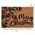 CAPACHO DE FIBRA MERRY CHRISTMAS FLORES BEG/VRD - Imagem 2