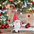 ESCULTURA PAPAI NOEL ESCANDINAVO EM RESINA COM PLACA  19cm - Imagem 2