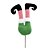 PICK PERNAS DE GNOMO NATALINO DECORATIVO VRD/PTO 60CM - Imagem 1