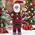 ESCULTURA NOEL COLECIONAVEL C/LANTERNA E URSO XADREZ 28CM - Imagem 2