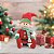 BONECO ELFO DECORATIVO SENTADO VERMELHO 45cm - Imagem 2