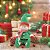 BONECO ELFO DECORATIVO SENTADO VERDE 45cm - Imagem 2