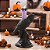 ENFEITE DECORATIVO CORVO COMPOSE COM VELA LED LILAS 20cm - Imagem 2