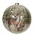BOLA DECORADA RUSTICA BEGE 10CM FLORARTE - 1UN - Imagem 1