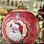 BOLA DECORADA NATAL VERMELHO E DOURADO 36X25CM FLORARTE - Imagem 3
