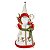 PAPAI NOEL NATAL EM PE BEGE E VERMELHO 45CM FLORARTE - Imagem 1