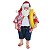 PAPAI NOEL COLECIONAVEL EM RESINA PRAIA C/BOIA 27,5CM - Imagem 1