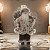PAPAI NOEL NATAL EM PE CINZA COM SACO DE PRESENTE 30CM - Imagem 2