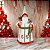 PAPAI NOEL NATAL EM PE COM CASACO PASSAROS 60CM FLORARTE - Imagem 2