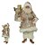 PAPAI NOEL COLECIONAVEL EM RESINA DOURADO 28CM FLORARTE - Imagem 3