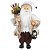 PAPAI NOEL EM PE COM LANTERNA 30CM FLORARTE - Imagem 1