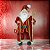 PAPAI NOEL NATAL EM PE COM CAJADO VERMELHO E DOURADO 30CM - Imagem 2
