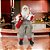 PAPAI NOEL NATAL SENTADO VERMELHO E BEGE 45CM FLORARTE - Imagem 2