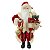 PAPAI NOEL NATAL EM PE COM PENDENTE 45CM FLORARTE - Imagem 1
