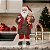 PAPAI NOEL CARPINTEIRO EM PE VERMELHO E MARROM 80CM FLORARTE - Imagem 2