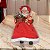 MAMAE NOEL NA CADEIRA C/MOVIMENTO E SOM VERMELHO 40CM - Imagem 2